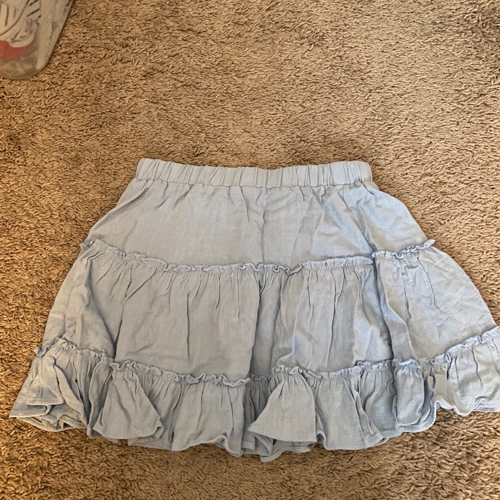 Princess Polly baby blue mini skirt size 4